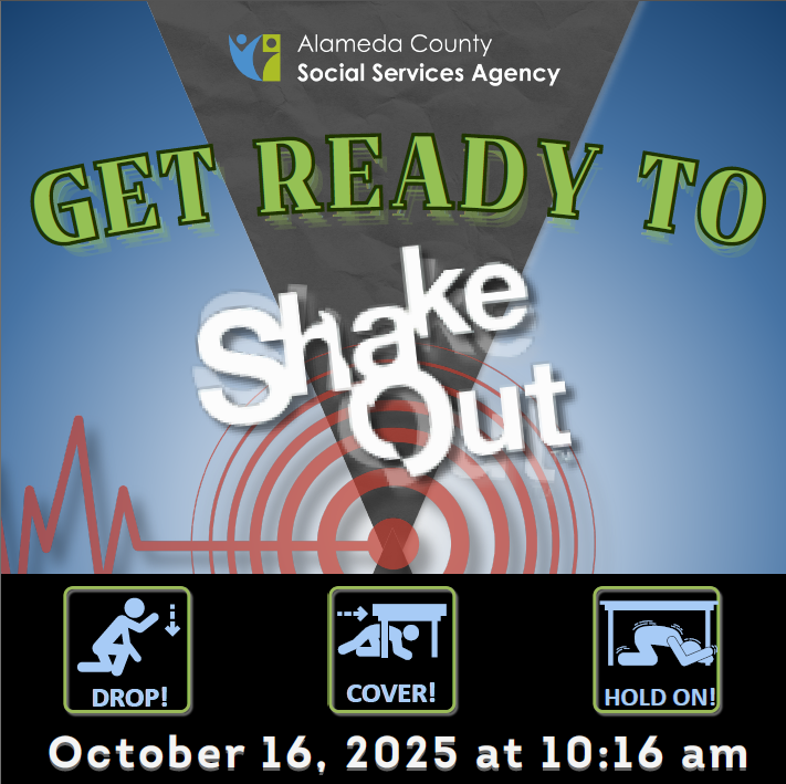 The Great California ShakeOut is October 16th at 10:16AM!
